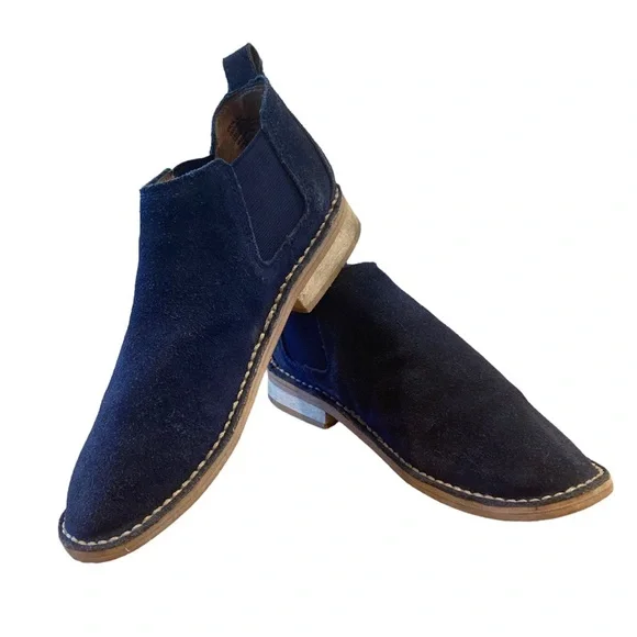 Steve Madden Blue Suede Dress Boots Steve Madden Men main image 4